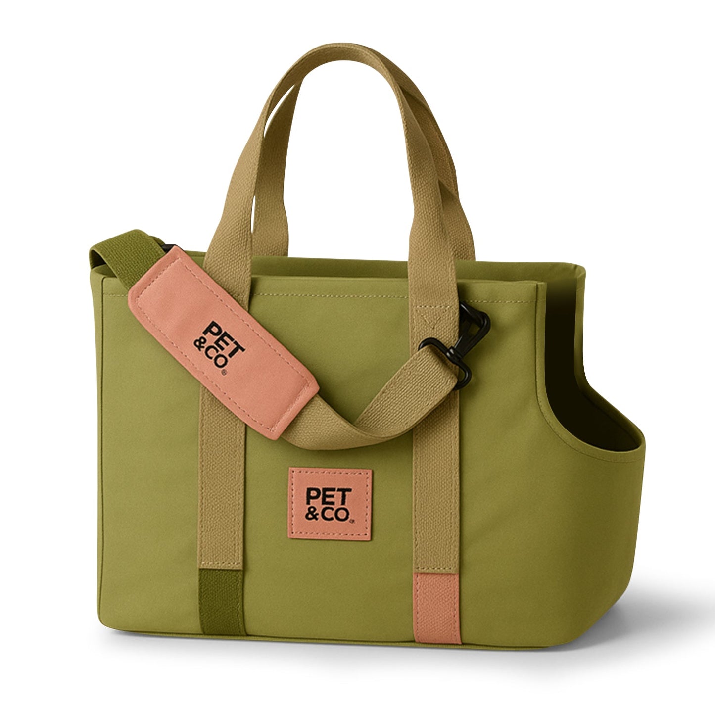 Bruno Canvas Luxury Dog Bag in Olive