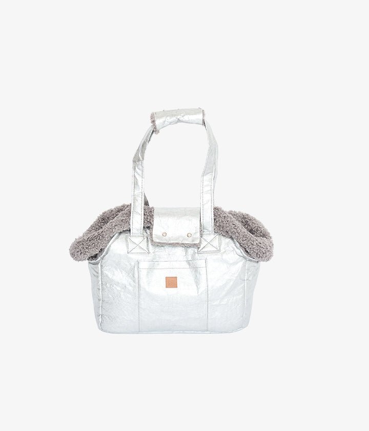 Lucky Paper - Luxury Dog Bag in Silver