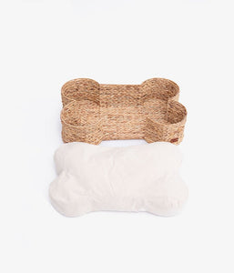 Natural Bone shape Basket and pillow - Bongo