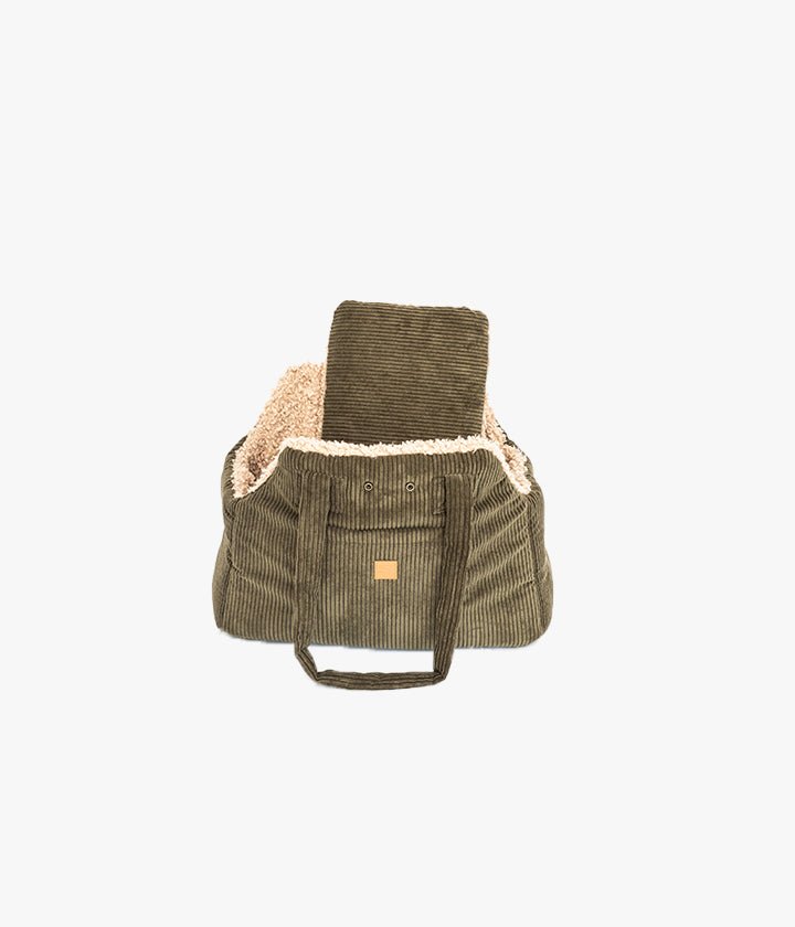 Lucky - Luxus-Hundetasche in Khaki