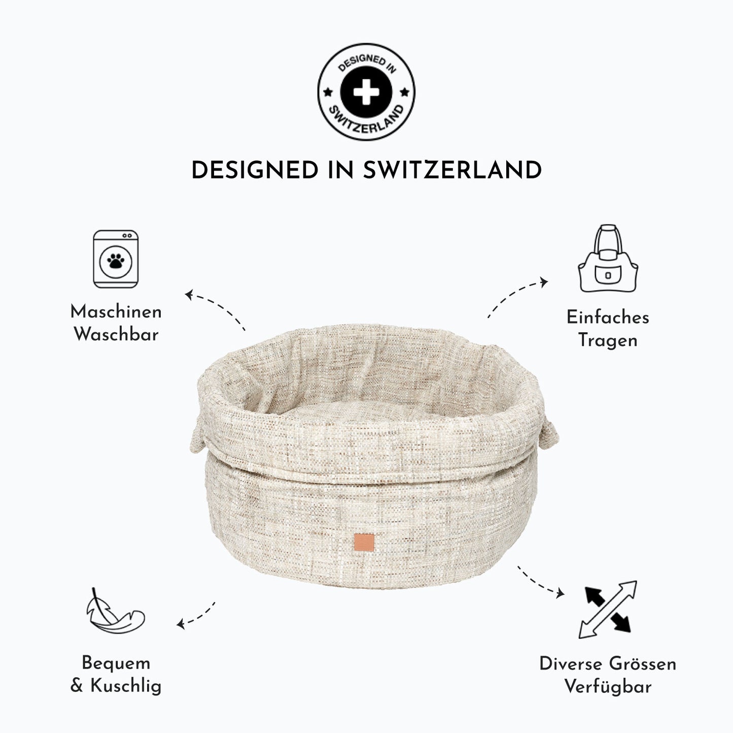 Louis - Chenille – Luxury Dog Basekt Crème