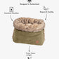Snuggle Cord (Faux Fur) - Kheki Dog Bed