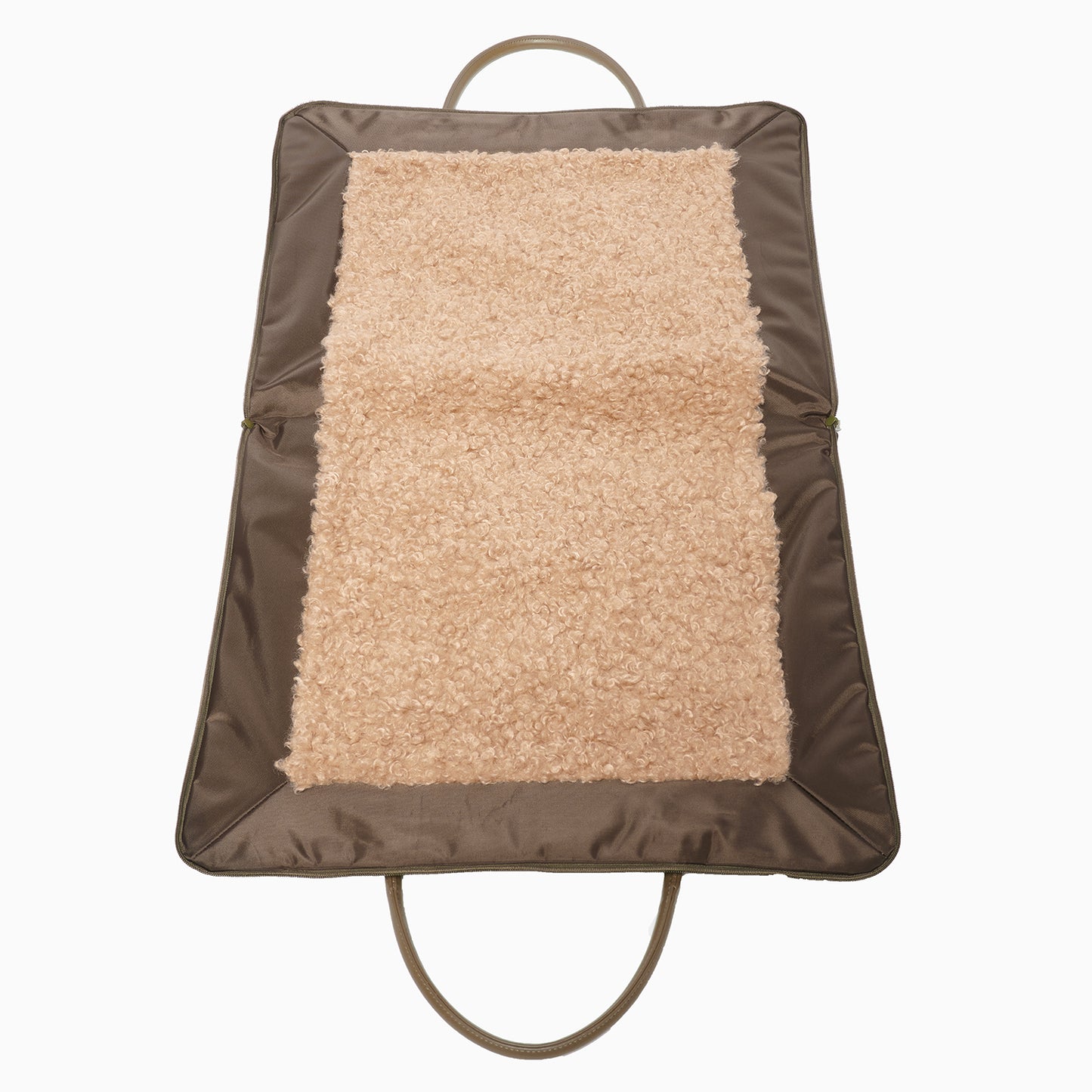 Clara – luxury Dog Travel Mat-Bag in Olive