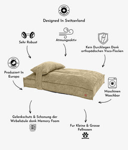 Features of dog mattress - cordi