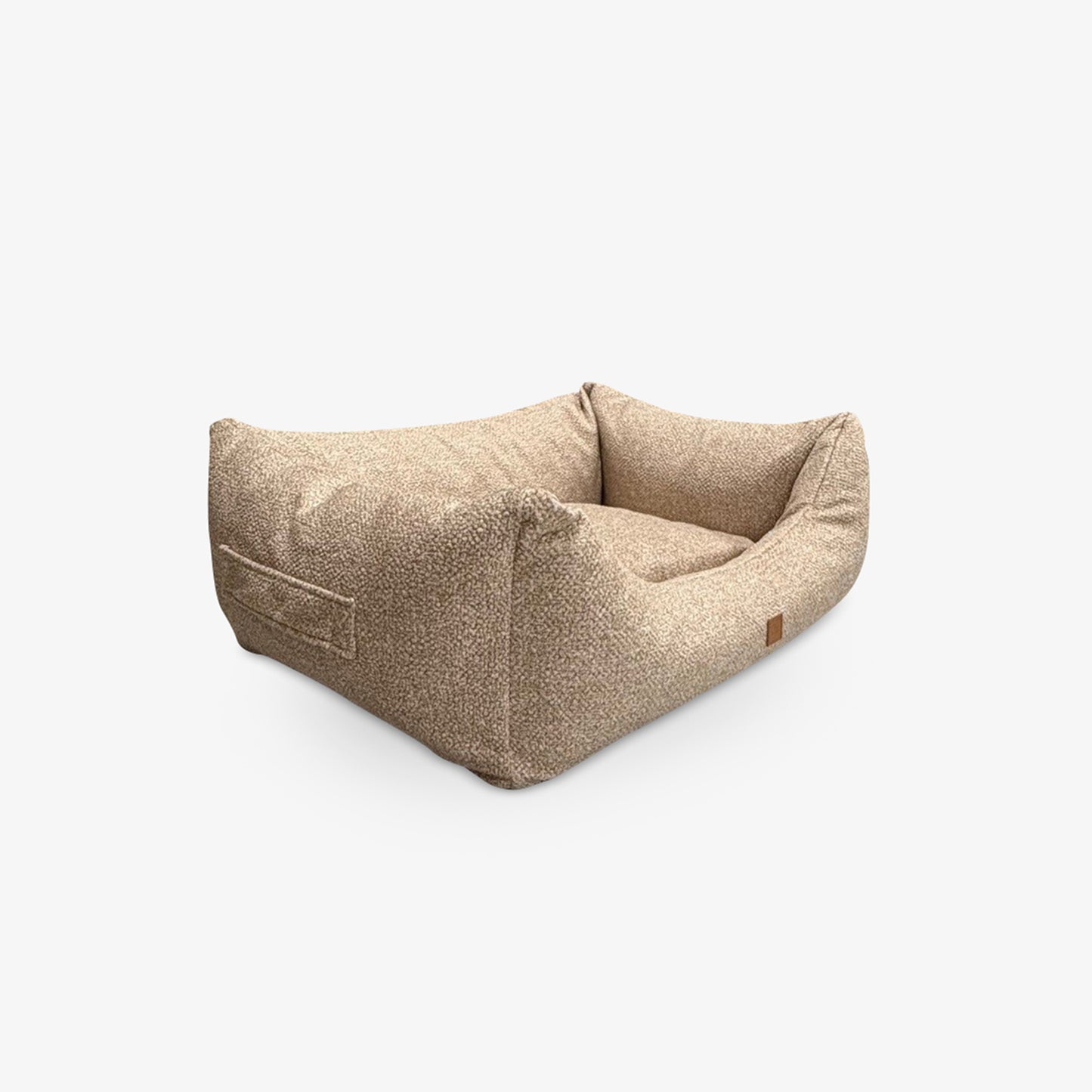 Kingston Bouclé - Luxury Dog Bed in Beige