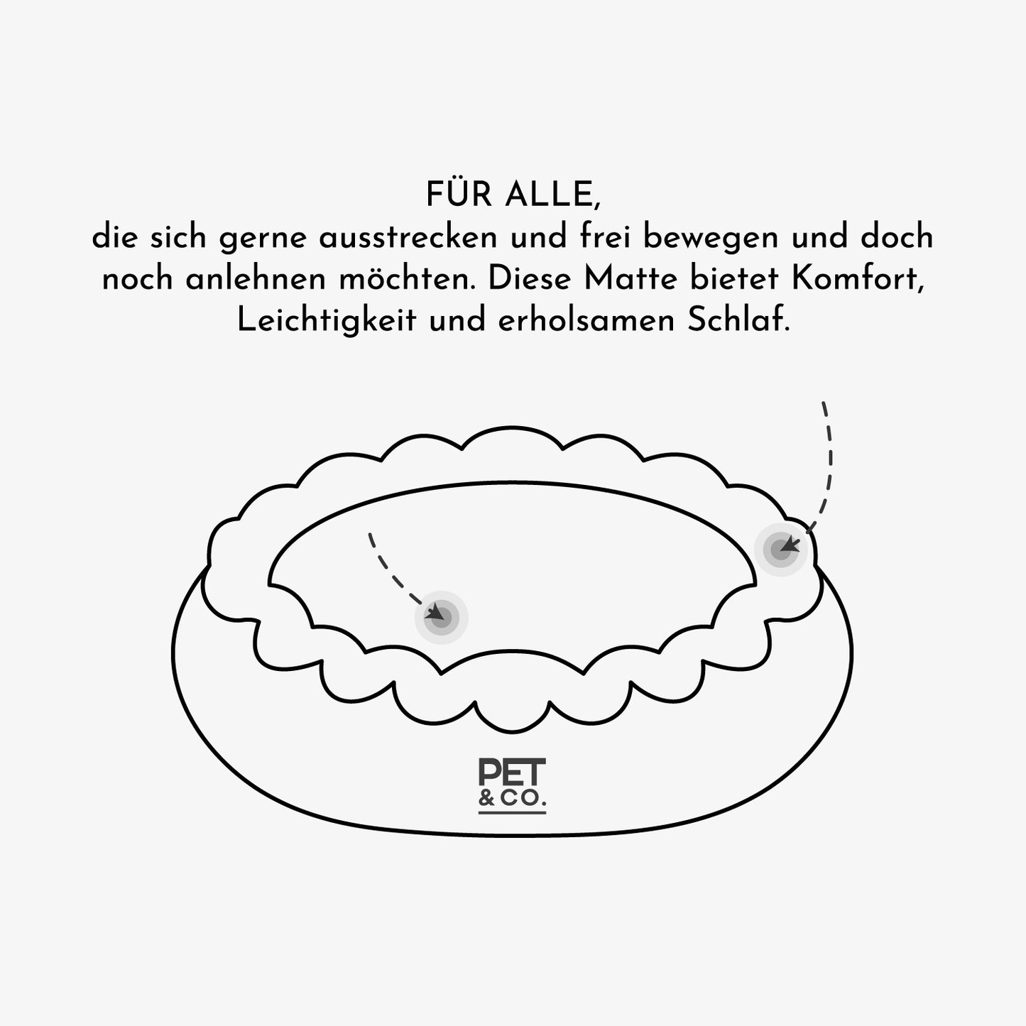 Alfi – Luxus-Hundebett in Creme