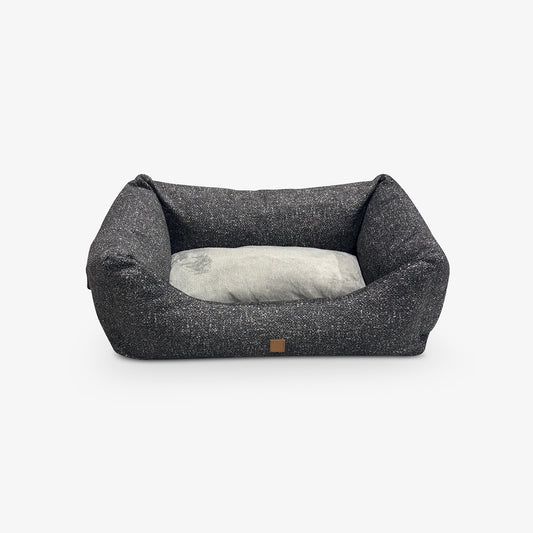 Kingston Bouclé - Luxus-Hundebett in Grau