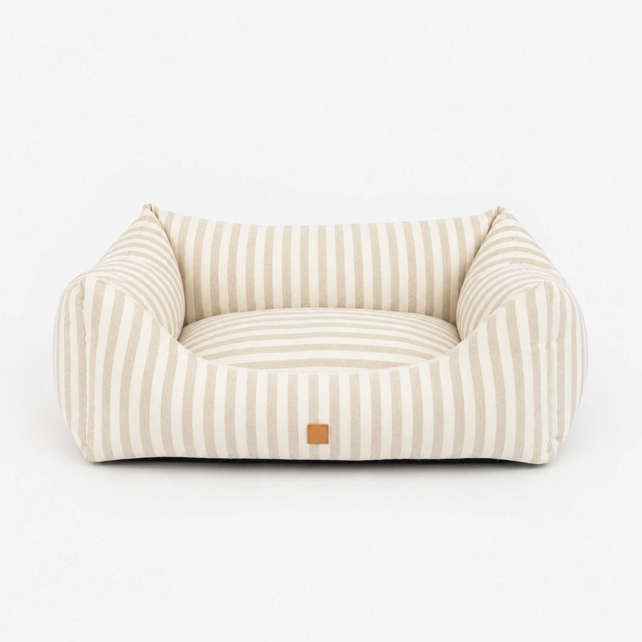 Kingston -  Striped Canvas - Luxury Dog Bed