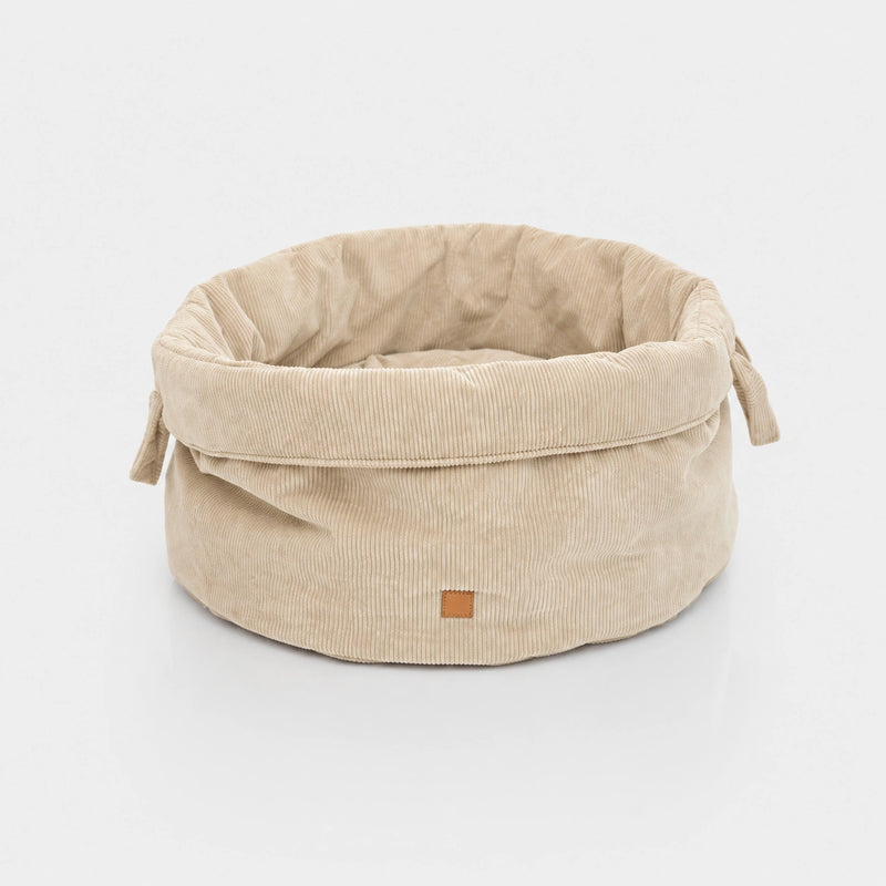Louis-Cord- Luxury Dog Basket