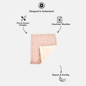 Lazy Luxury Dog Blanket Rose