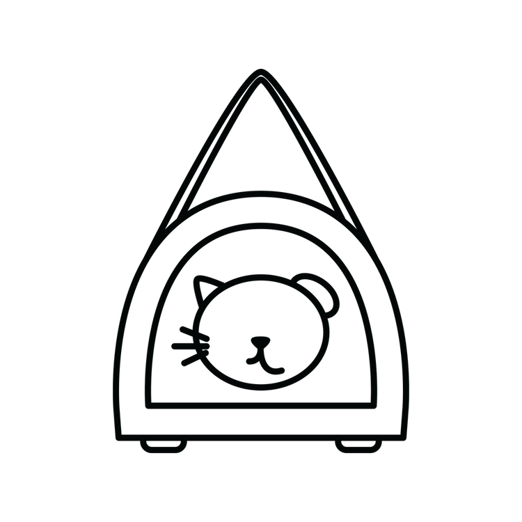 Pet travel accessories - icon