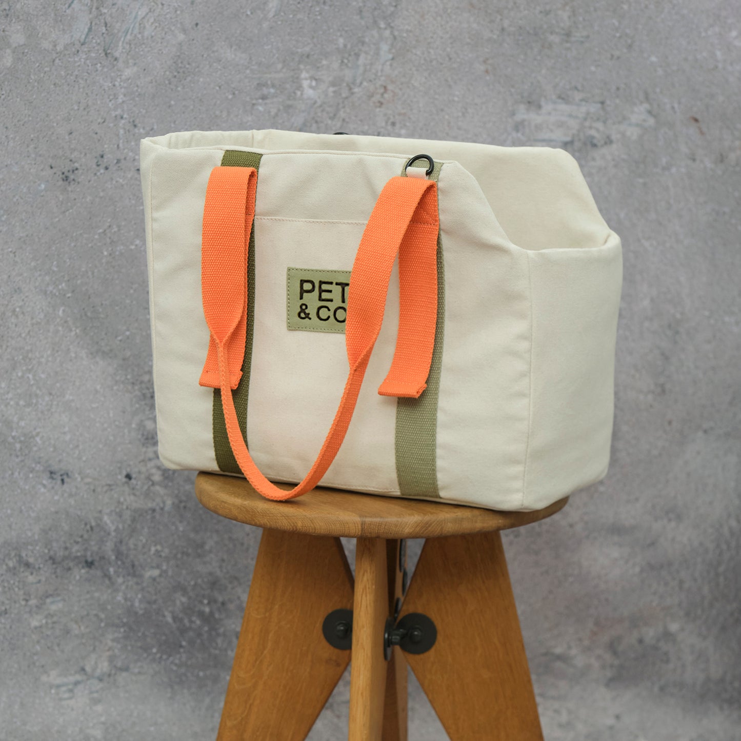Bruno Canvas - Luxus Hundetasche in Creme