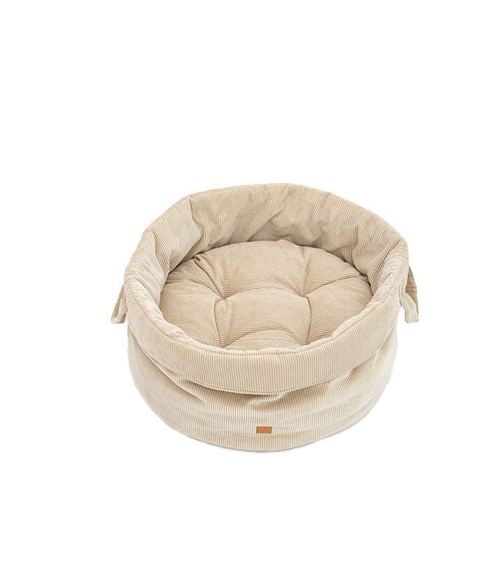 Louis-Cord- Luxury Dog Basket