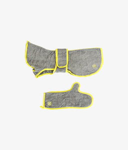 Wrappy Set - Bath Coat & Glove SPA Set - Gray