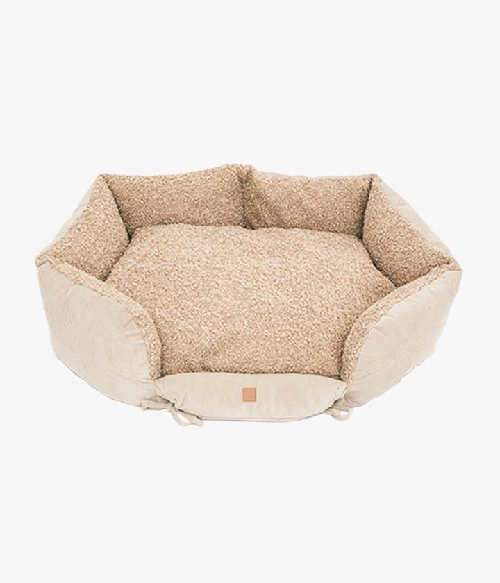 Ronny Cord Double Face – Luxus-Hundebett in Khaki
