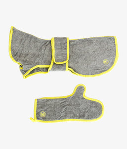 Wrappy Set - Bath Coat & Glove SPA Set - Gray