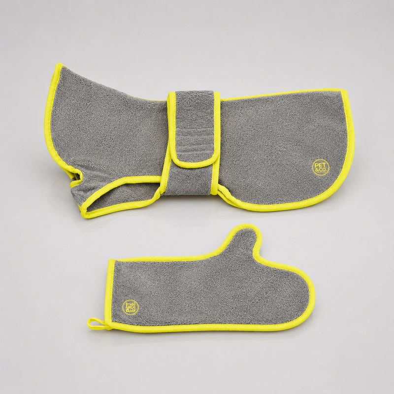Ensemble Wrappy - Coffret SPA pour le bain du chien (manteau et gants)