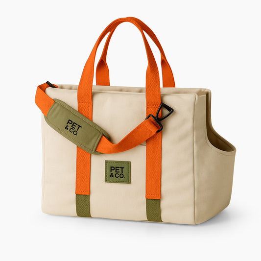 Bruno Canvas - Luxus Hundetasche in Creme