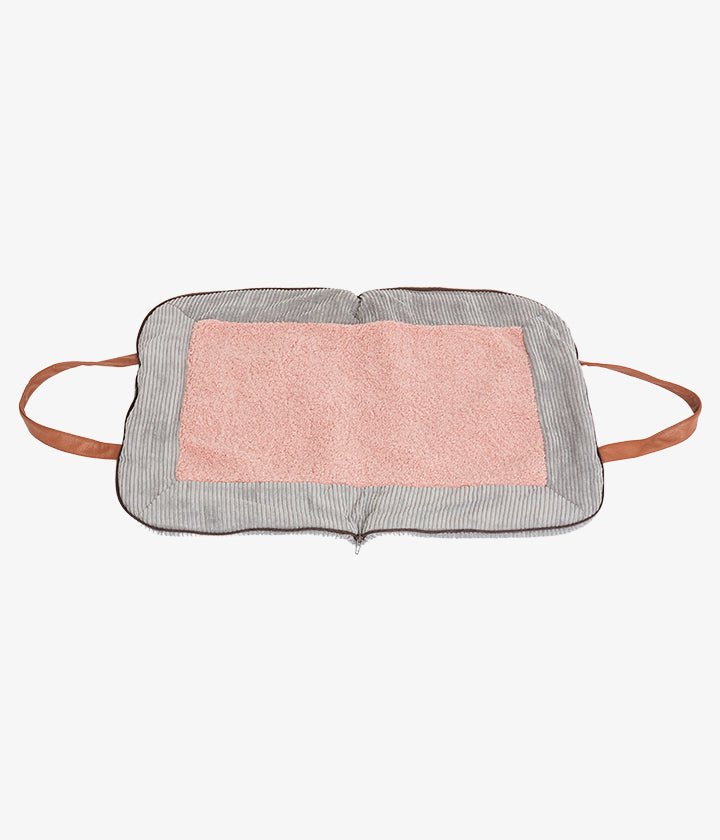 Charly Cord – Luxus Hundereisematte in Grau