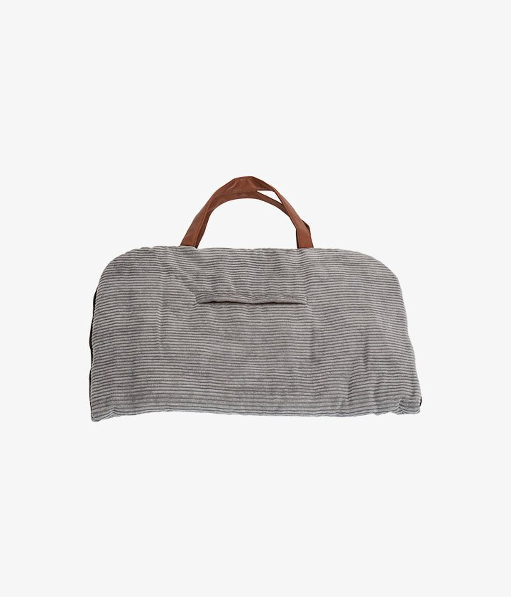 Charly Cord – Luxus Hundereisematte in Grau