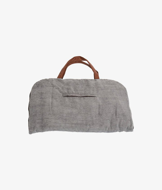 Charly Cord – Luxus Hundereisematte in Grau