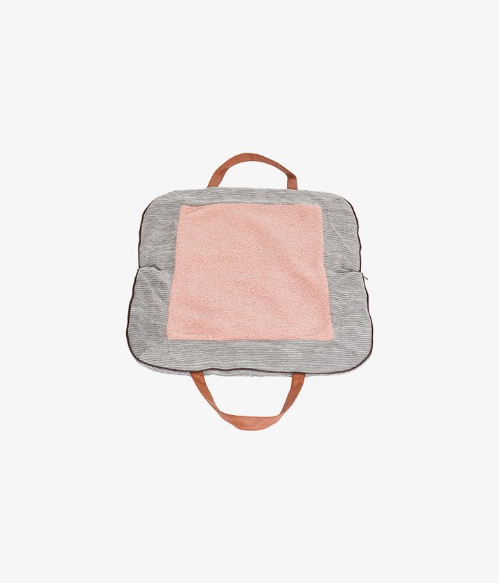 Charly Cord – Luxus Hundereisematte in Grau