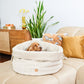 Louis-Cord- Luxury Dog Basket