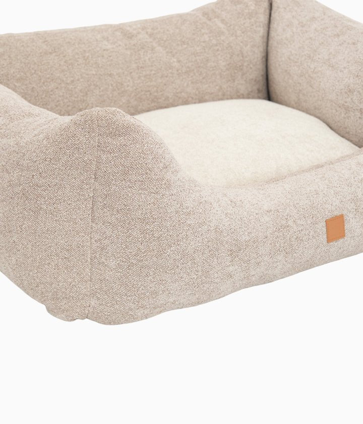 KOPEKS Orthopädisches Hundebett XL – 127x86 Cm, Mit Viskoelastischem Schaum & Wasserdichtem Bezug, Beige