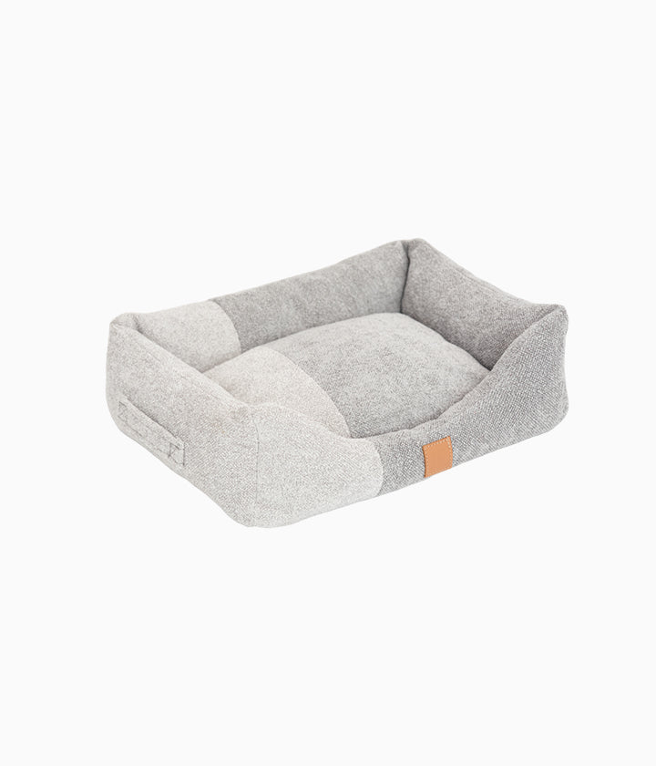 Kingston Contrast - Luxury Dog Bed in Gray