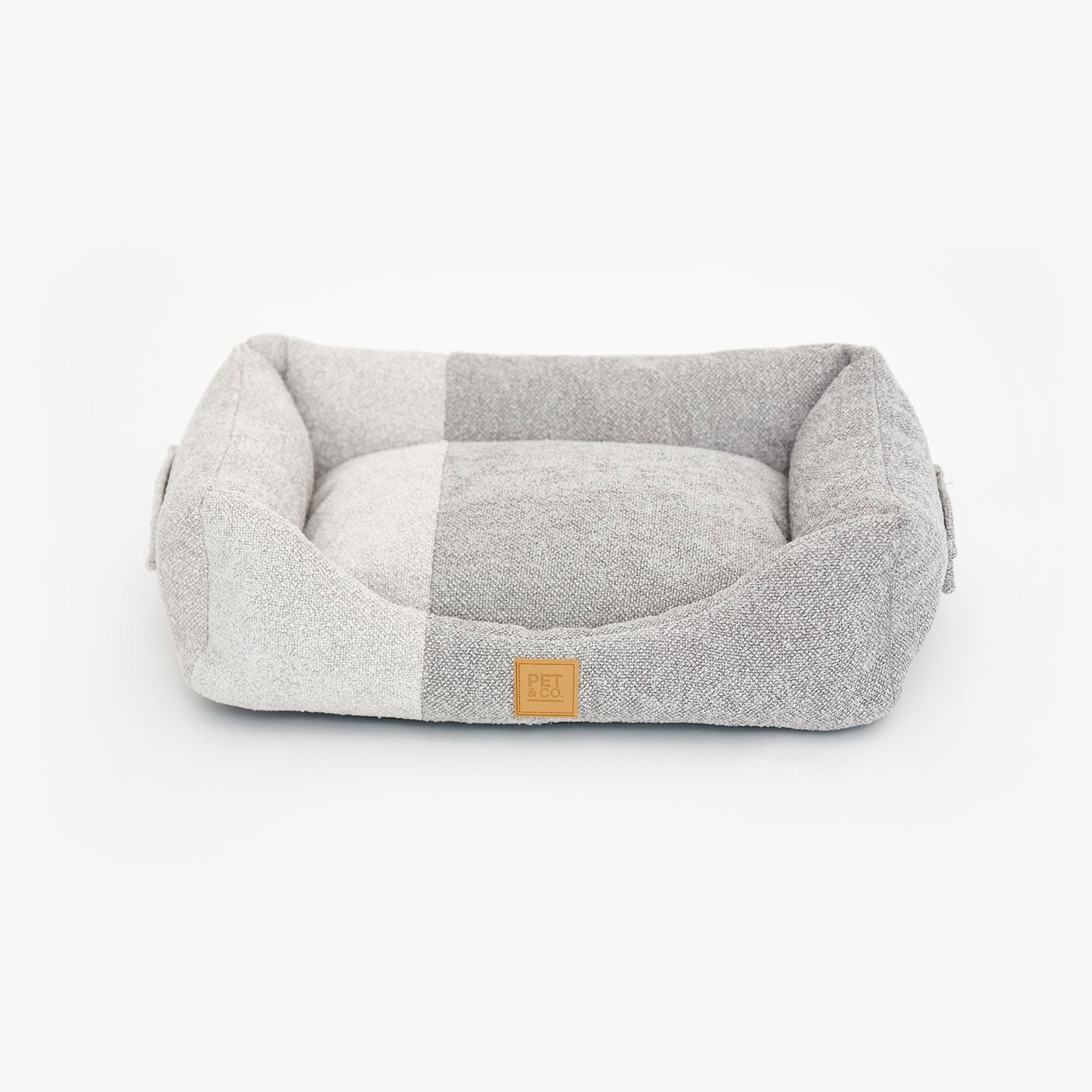 Kingston Contrast - Luxury Dog Bed in Gray