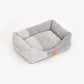 Kingston Contrast - Luxury Dog Bed in Gray