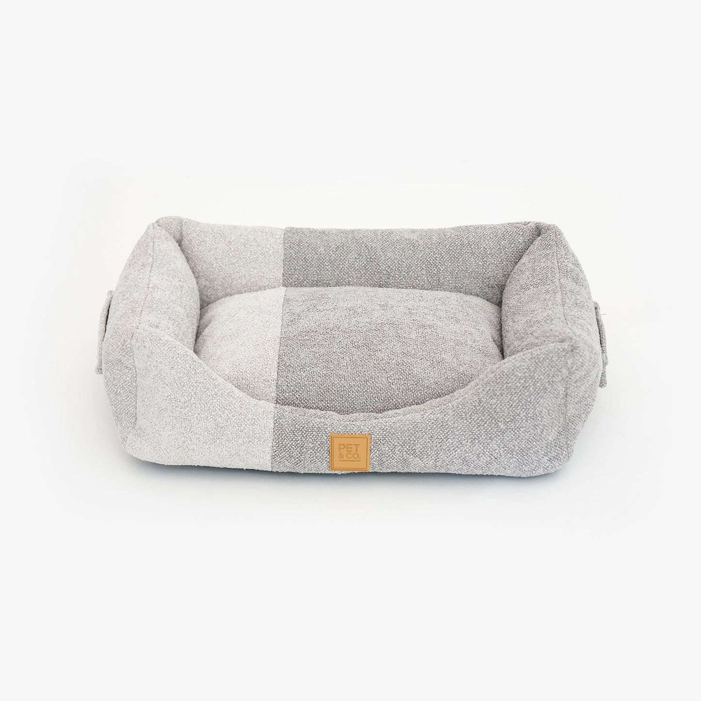 Kingston Contrast - Luxury Dog Bed in Gray
