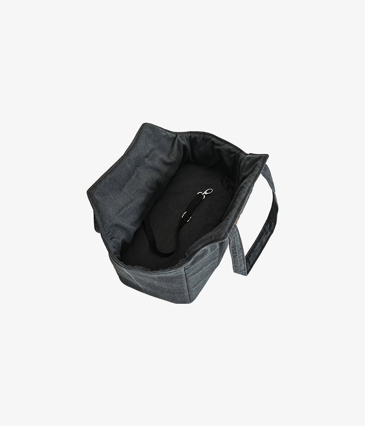 Lucky Canvas - Luxus-Hundetasche in Graphit