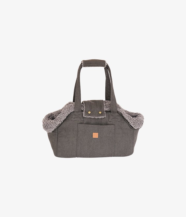 Lucky Canvas - Luxury Dog Bag in Gray