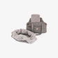 Lucky Canvas - Luxury Dog Bag in Gray