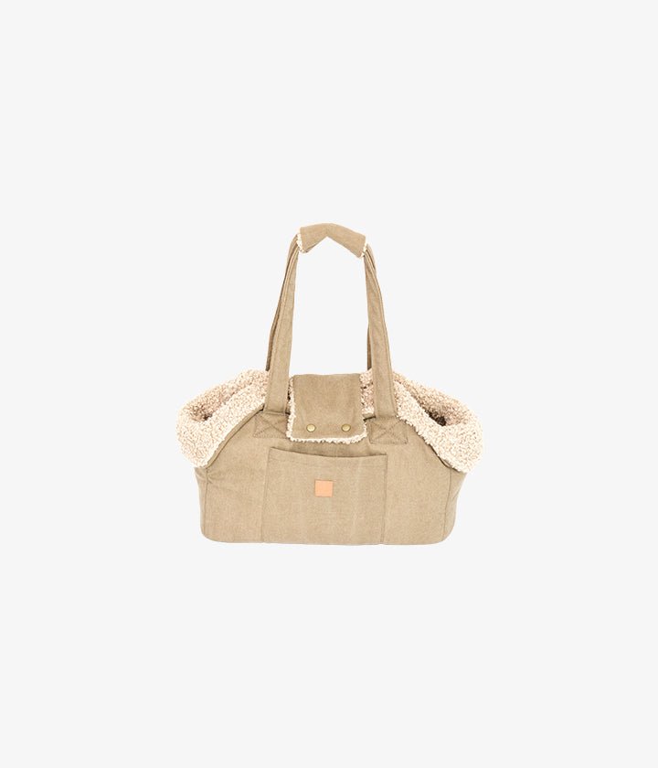 Lucky Canvas - Luxus-Hundetasche in Natur