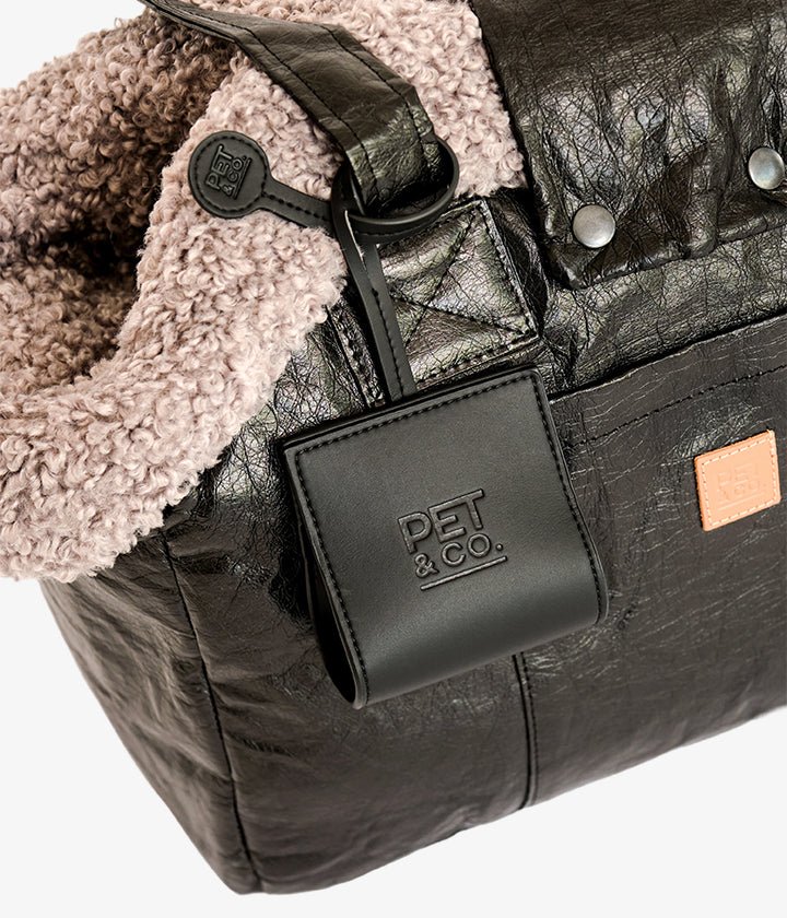 Lucky Paper - Luxury Dog Bag in Black
