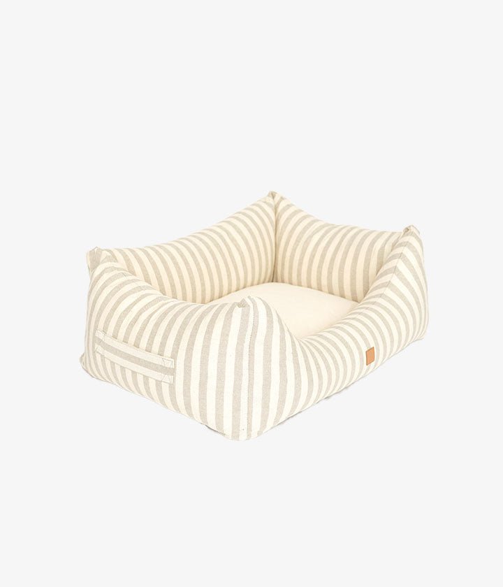 Kingston -  Striped Canvas - Luxury Dog Bed