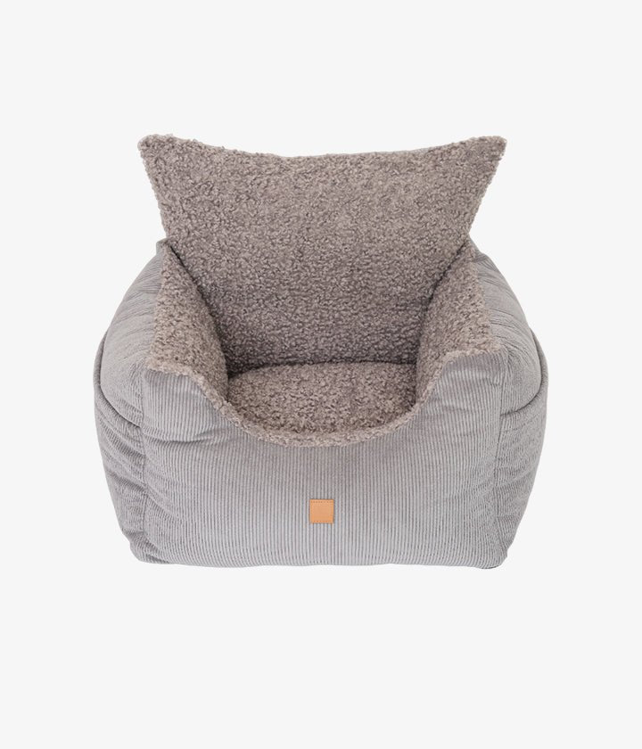 Harry - Cord / Teddy - Luxus-Autositz in Khaki