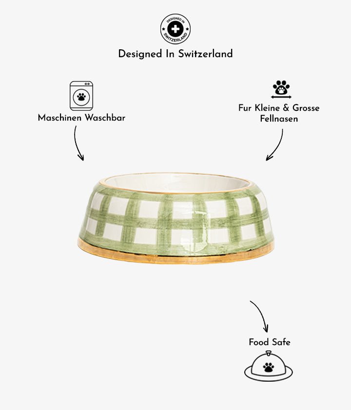 Luxury Dog Food Bowle Goldy