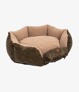 khaki designer dog bed online