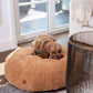 Dusky Pink dog pouf