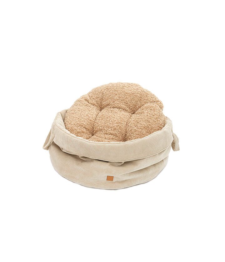 Louis Cord - Luxury Dog Basekt in Sand