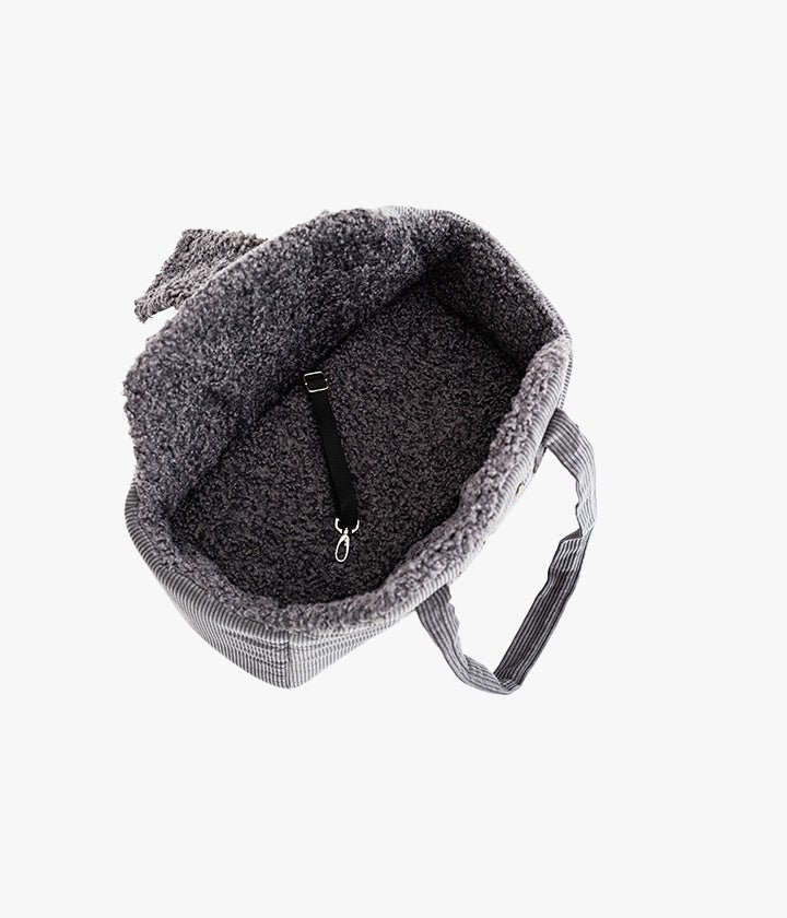 Lucky - Luxus-Hundetasche in Anthrazit