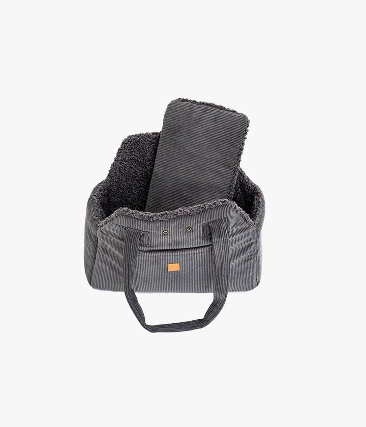Lucky - Luxus-Hundetasche in Anthrazit