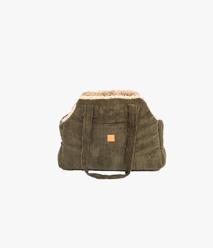 Lucky - Luxus-Hundetasche in Khaki