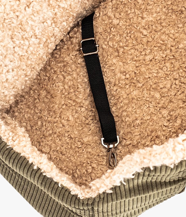 Lucky - Luxus-Hundetasche in Khaki