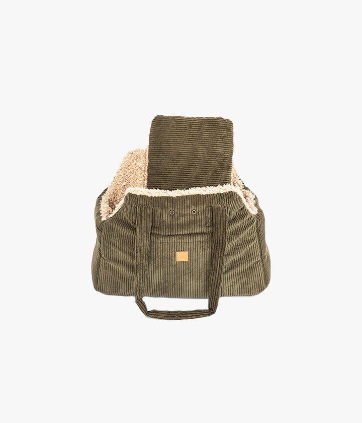 Lucky - Luxus-Hundetasche in Khaki