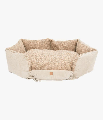 Ronny Cord Double Face - Luxury Dog Bed in Sand