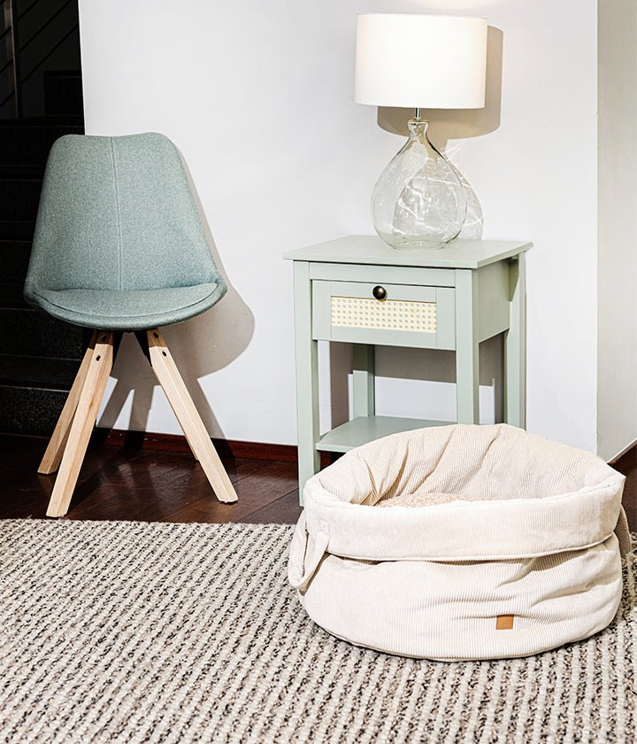 Louis Cord - Luxury Dog Basekt in Sand